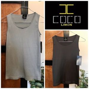 Two new medium Coco Limon soft sleeveless tank tops shirts